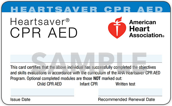Sample Emergency Response Training Certificate
